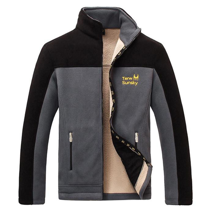 High quality thicken fleece jacket man autumn and winter thicken polar fleece linner thermal coats cashmere cardigan -2XL, 01
High quality thicken fleece jacket man autumn and winter thicken polar fleece linner thermal coats cashmere cardigan -2XL, 01