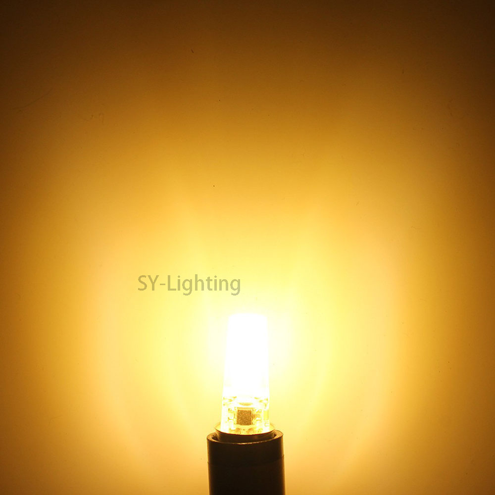 E11 LED Bulb Dimmable Daylight 110V 220V AC COB 2508 3W 300 Lumen Silicone Lamp Chandelier Transparent lamp Candle Light White / Warm white