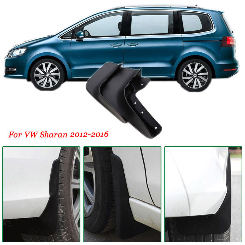Brand New 4pcs High Quality ABS Mud Flaps Splash Guards Car Fender Mudguard For VW Sharan 2012-2016