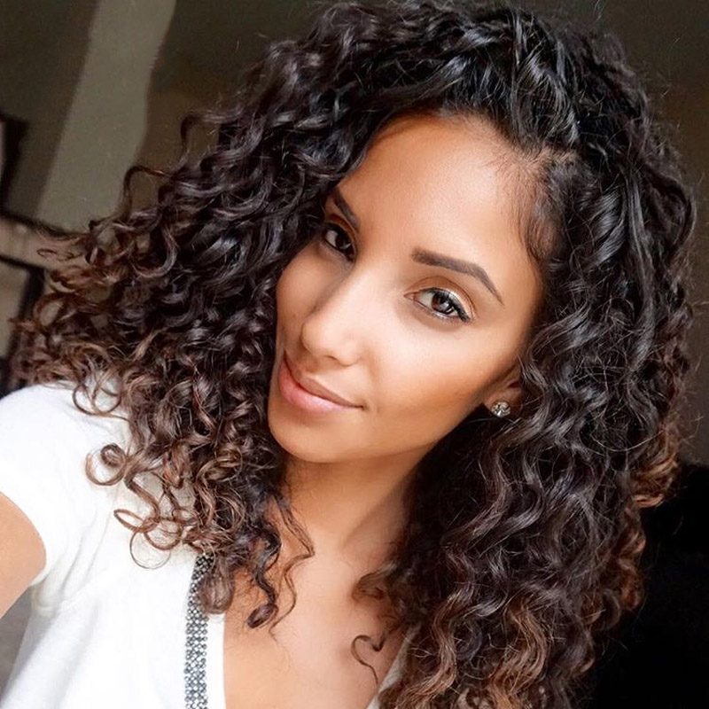 Peruvian Malaysian Brazilian Virgin Hair Weaves 3 Bundles with Top Lace Closure Deep Wave Curly 8A Indian Cambodian Remy Human Hair Closures