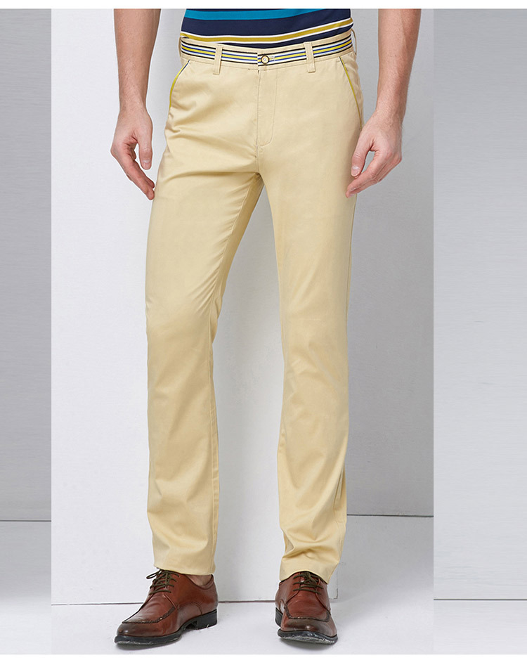 sale Spring and summer Men's Pants satin stretch casual straight young business men trousers PM027 Mens Pant