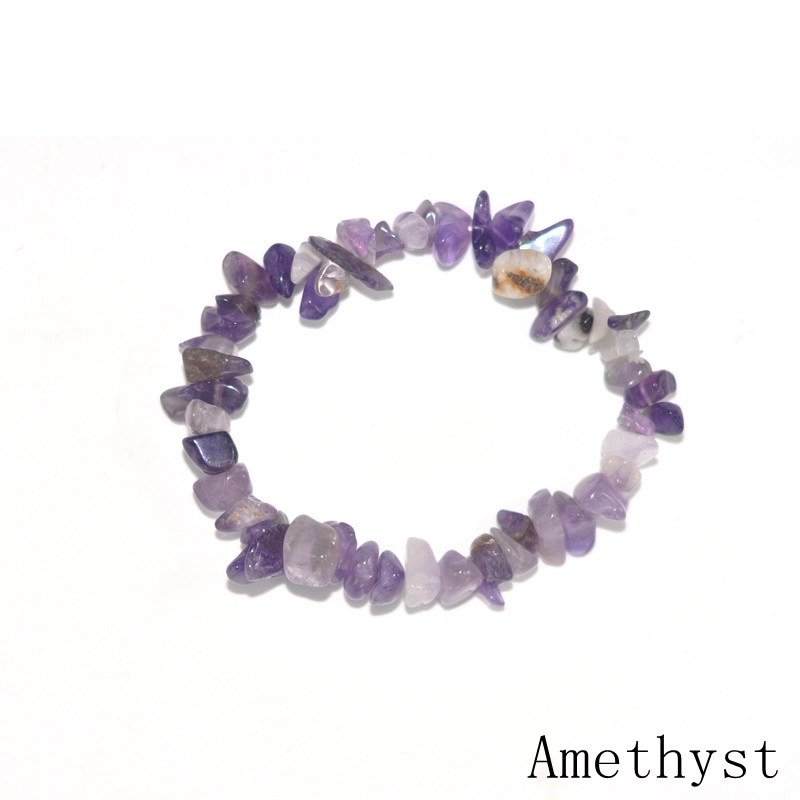 7 Chimera treatment Yu yoga amethyst green gold green Dongling ladies summer natural stone bracelet snap button jewelry