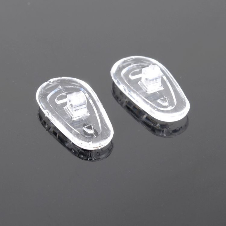 Wholesale 500pcs General Size Glasses Nose Pads Healthy Silicone Symmetrical PADS Eyeglasses Anti-Slip Comfortable Soft Eyewear Accessories Zero-Press