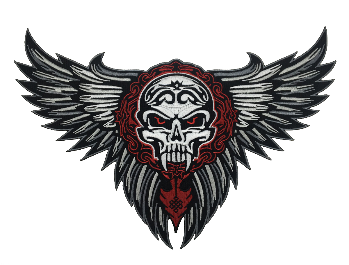 Free Shipping LARGE SKULL WINGS TRIBAL TATTOO BIKER JACKET RIDER VEST EMBROIDERED PATCH IRON ON SEW ON Jacket Embroider
Free Shipping LARGE SKULL WINGS TRIBAL TATTOO BIKER JACKET RIDER VEST EMBROIDERED PATCH IRON ON SEW ON Jacket Embroider