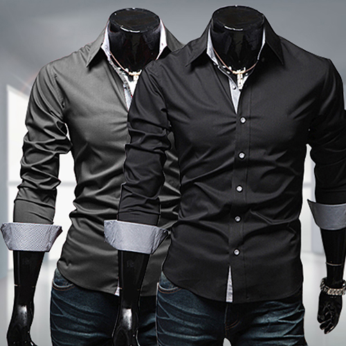 Wholesale- Men's Stylish Slim Fit Long Sleeve Dress Shirt Casual Tee Tops Business Shirts, Gray
Wholesale- Men's Stylish Slim Fit Long Sleeve Dress Shirt Casual Tee Tops Business Shirts, Gray