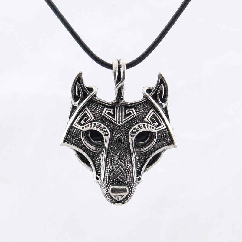 Vintage Silver Norse Vikings Wolf Necklace For Women and Men Goth Animal Pendant Leather Rope Chain Around The Neck Choker Jewelry Party Gifts
Vintage Silver Norse Vikings Wolf Necklace For Women and Men Goth Animal Pendant Leather Rope Chain Around The Neck Choker Jewelry Party Gifts