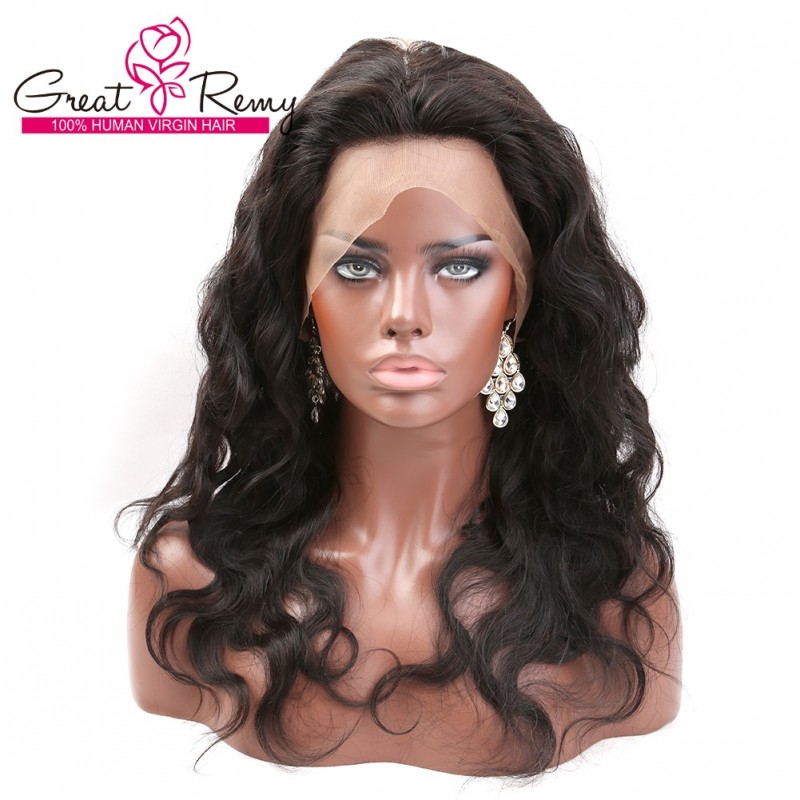 Greatremy Brazilian Body Wave 3 Bundles And 360 Lace Frontal Full Head Brazilian Virgin Human Hair Extensions 360 Lace Closures With Natural Baby Hair