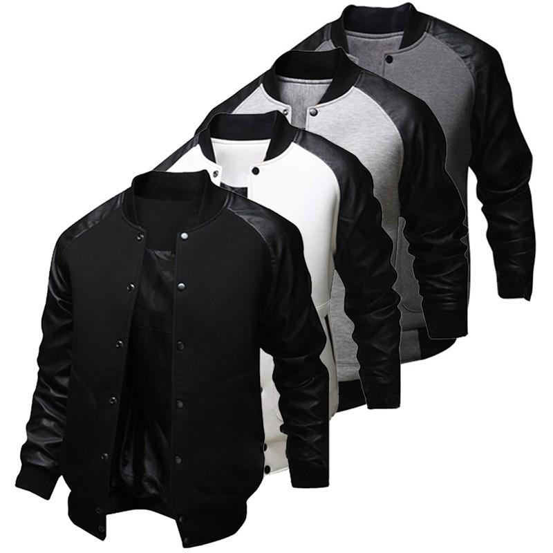Fashion Mens Fall American Style Varsity Baseball Letterman College University Jacket Coat M-XXL free shipping от DHgate WW