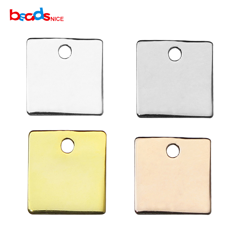 

925 Sterling Silver Stamping Blanks Square Tag Square Blank Personalize Stamping Jewelry Finding ID 34867