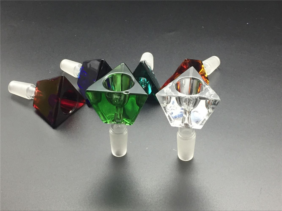 Triangle 3D Diamond glass Bowls Bongs 14mm 18mm male joint tobacco bowl for Oil Rig glass Gong
Triangle 3D Diamond glass Bowls Bongs 14mm 18mm male joint tobacco bowl for Oil Rig glass Gong