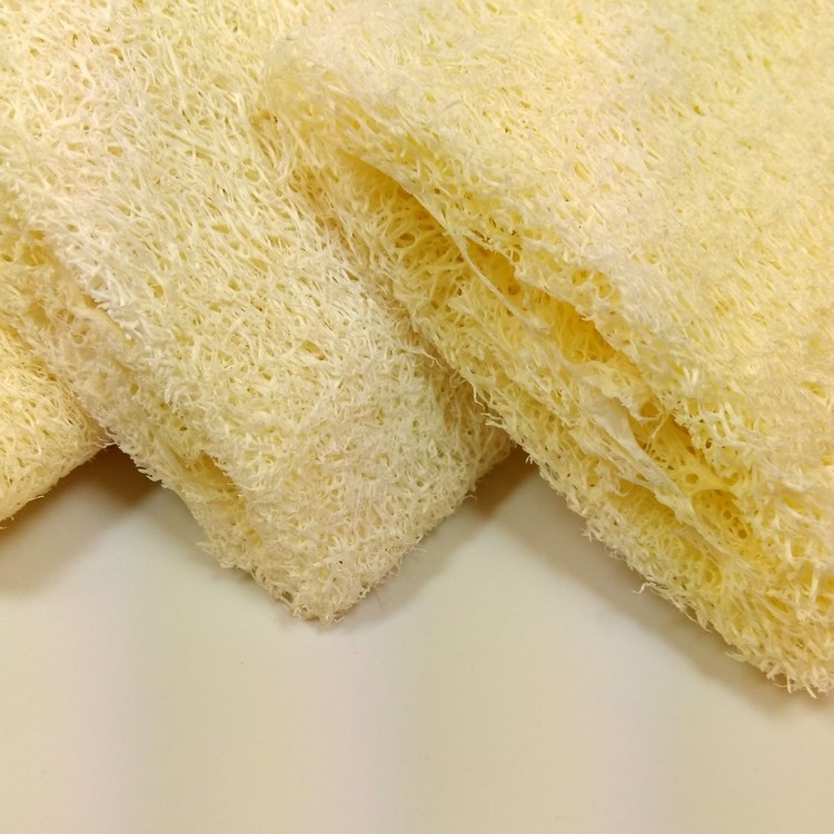 flat plant loofah Bath sponge spa Flat loofah bath sponge bathroom accessories new style Bath Brushes