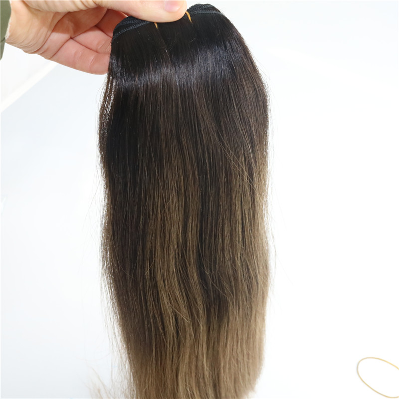 Balayage Ombre Dye #2#8 Brown High Quality Hot Selling Brazilian Virgin Hair Straight Human Hair Weave Extensions Bundles 100g