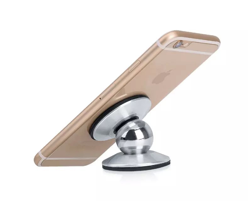 The new stainless steel stick magnet frame car bracket universal intelligent mobile phone mobile phone holder magnet