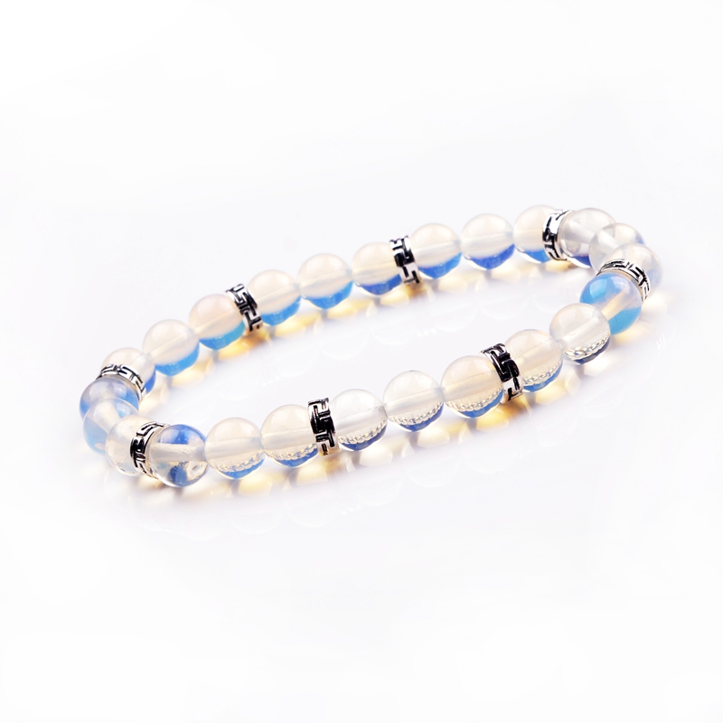 8mm Popular natural stone volcanic rock yoga bracelet, can promote the new generation to ensure the health of the human body