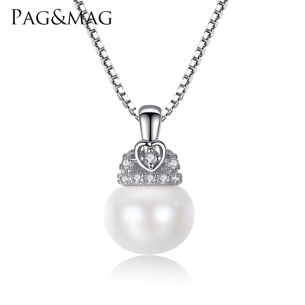 PAG&MAG Charm Shell Design Pearl Jewelry Pearl Necklace Pendant 925 Sterling Silver Jewelry Fashion Necklaces for Women 2017
PAG&MAG Charm Shell Design Pearl Jewelry Pearl Necklace Pendant 925 Sterling Silver Jewelry Fashion Necklaces for Women 2017
