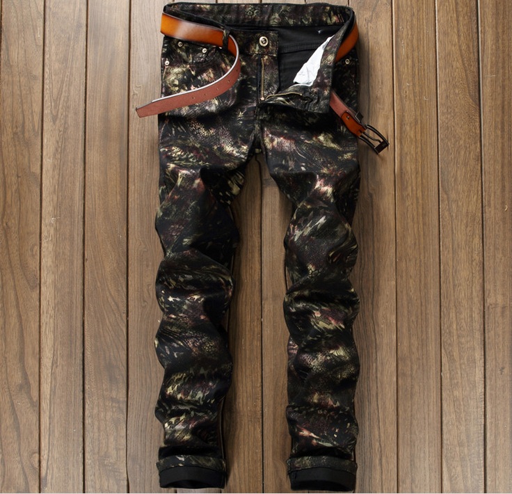 Wholesale- European American Style fashion brand men jeans luxury sexy Men's casual denim trousers zipper Slim black print jeans for men, As pic
Wholesale- European American Style fashion brand men jeans luxury sexy Men's casual denim trousers zipper Slim black print jeans for men, As pic