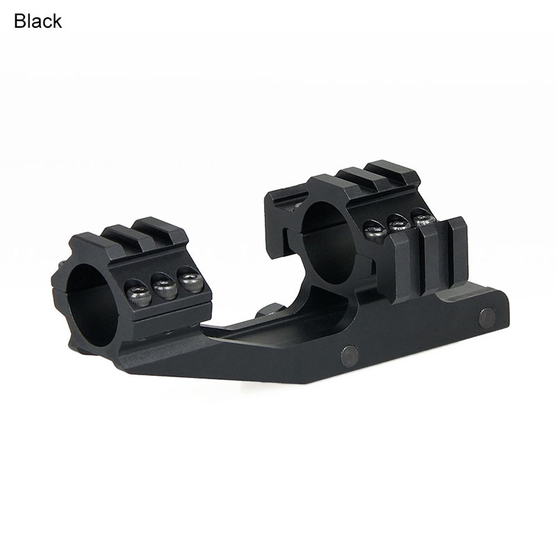 New Arrival Tactical Black Color 25.4MM Scope Mount Double Ring Cantilever Mount With Rails CL22-0236
New Arrival Tactical Black Color 25.4MM Scope Mount Double Ring Cantilever Mount With Rails CL22-0236