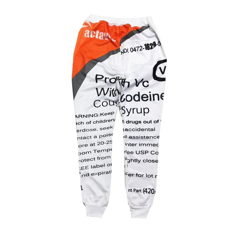 Men's Pants Wholesale-2021 Men Designer Joggers For Man 100 Harem Sweatpants Syrup Jogger Mens Actavis Slim Pantalones Hombre Trousers,ZA080