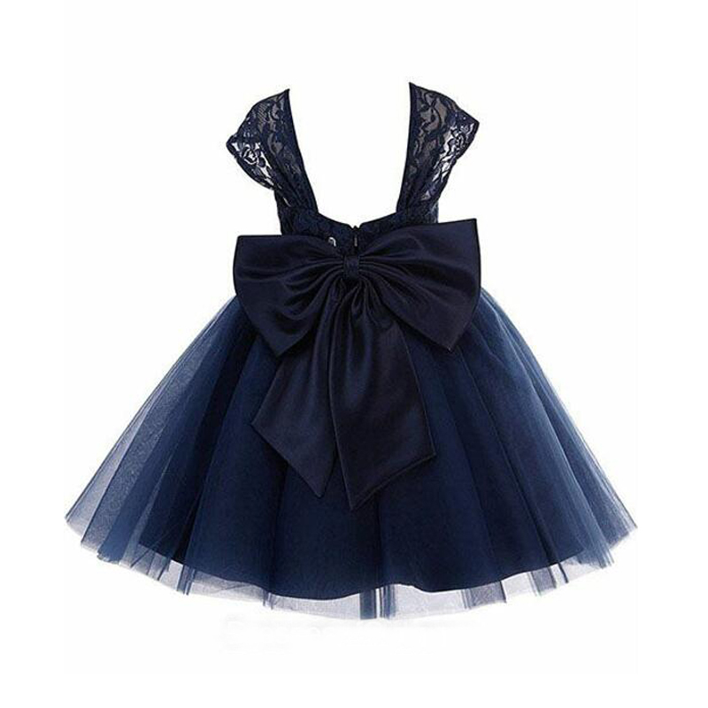 2017 Vintage Navy Blue Lace And Tulle Tea Length Flower Girl Dresses For Wedding Cheap Big Bow Sash Birthday Party Gown Custom EN9088
2017 Vintage Navy Blue Lace And Tulle Tea Length Flower Girl Dresses For Wedding Cheap Big Bow Sash Birthday Party Gown Custom EN9088
