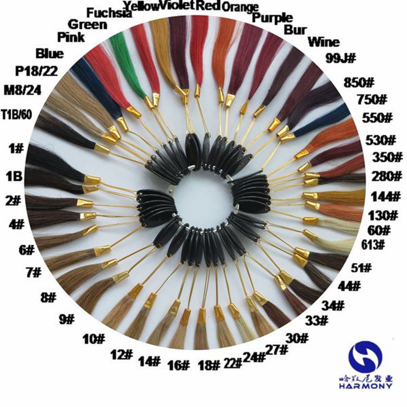 46colors Color Rings for Human Hair Extensions XUCHANG HARMONY HAIR can customized yourself Fashion beauty color