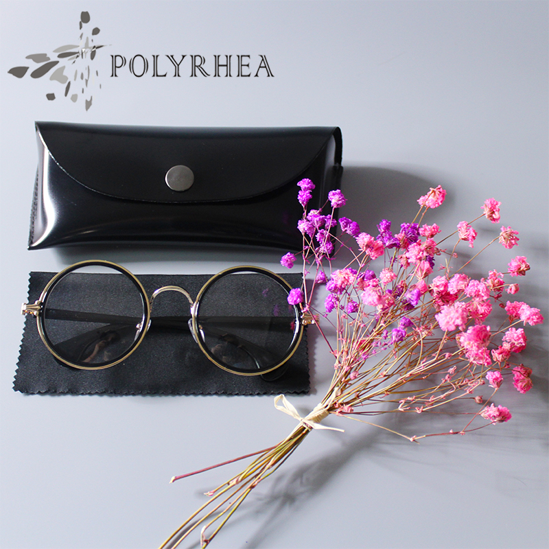 Fashion Luxury Optical Sunglasses Frames Ladies Round Vintage Classic Glasses Women Brand Designer Eyeglasses Alloy With box and c