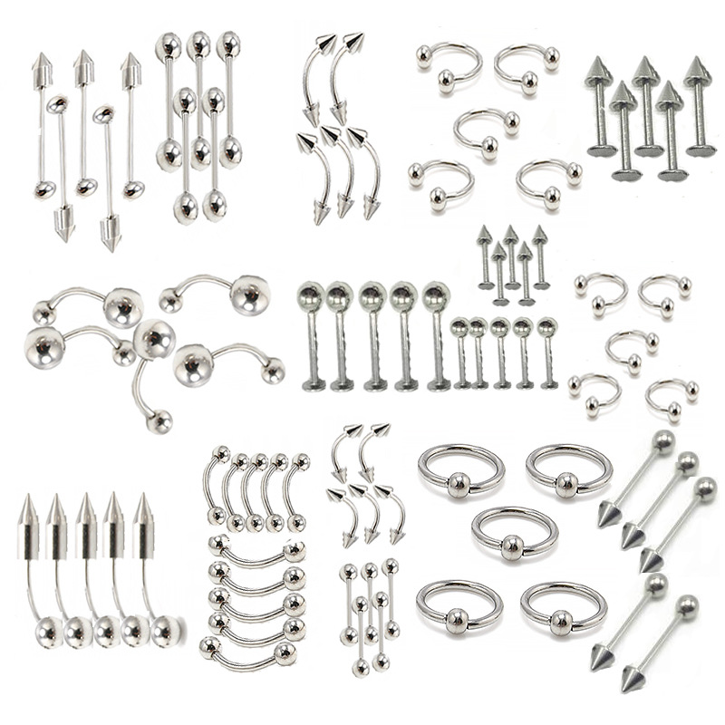 retro style steel ring85pcs/lot body piercing jewelry fashion belly button rings wholesale price tongue ring eyebrow lip labret barbell ring, Silver
retro style steel ring85pcs/lot body piercing jewelry fashion belly button rings wholesale price tongue ring eyebrow lip labret barbell ring, Silver
