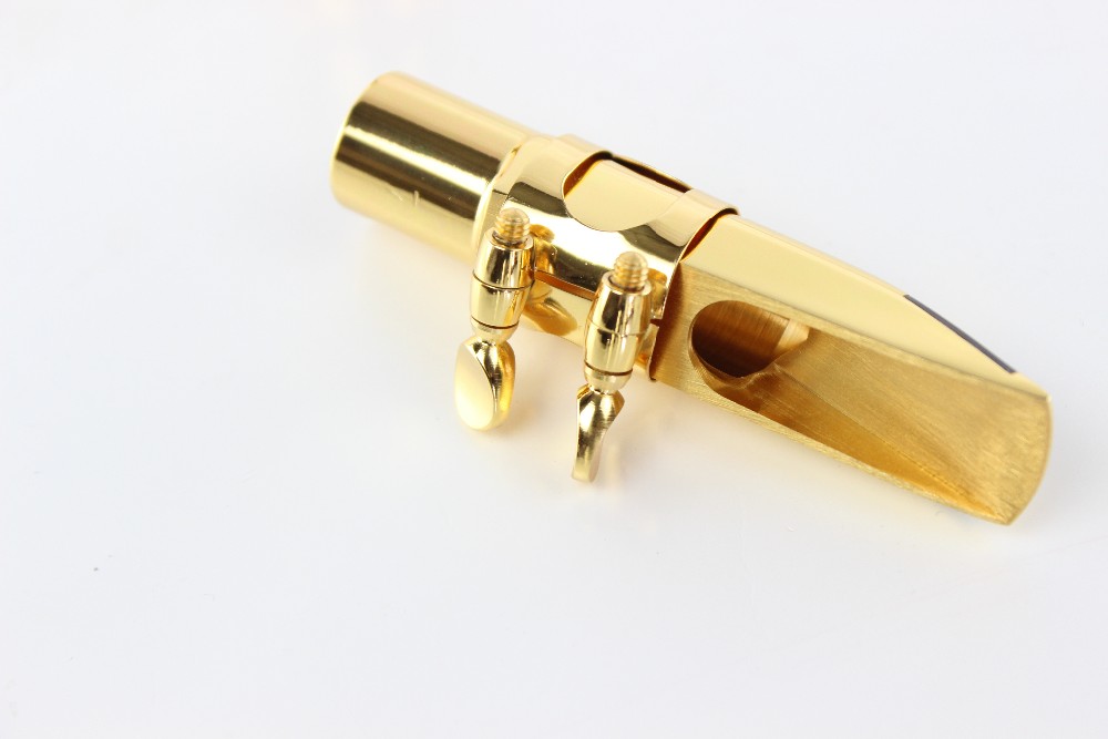 Dukoff Soprano Metal Sax Mouthpiece Gold and Silver Size 5~9 Soprano Saxophone B Tone Mouthpiece Brass Instruments