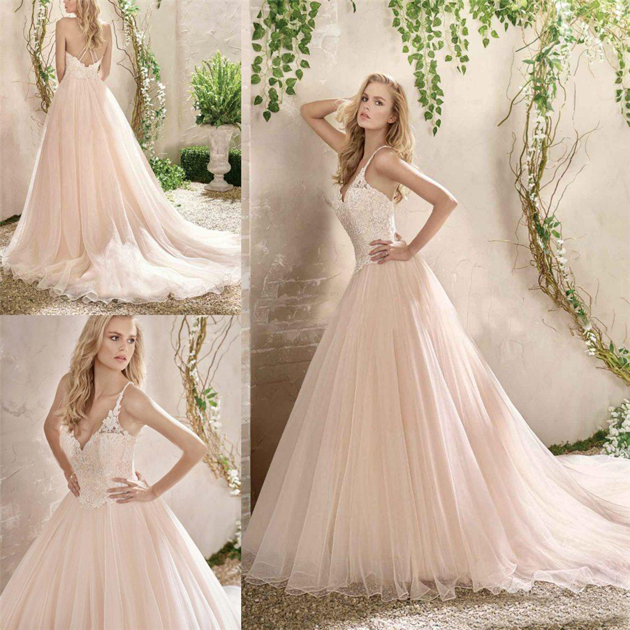 Lace Applique Cross Straps Bridal Dress Sweep Train Sleeveless Wedding Dresses A Line Champagne Spaghetti Wedding Gowns, Same as image
Lace Applique Cross Straps Bridal Dress Sweep Train Sleeveless Wedding Dresses A Line Champagne Spaghetti Wedding Gowns, Same as image