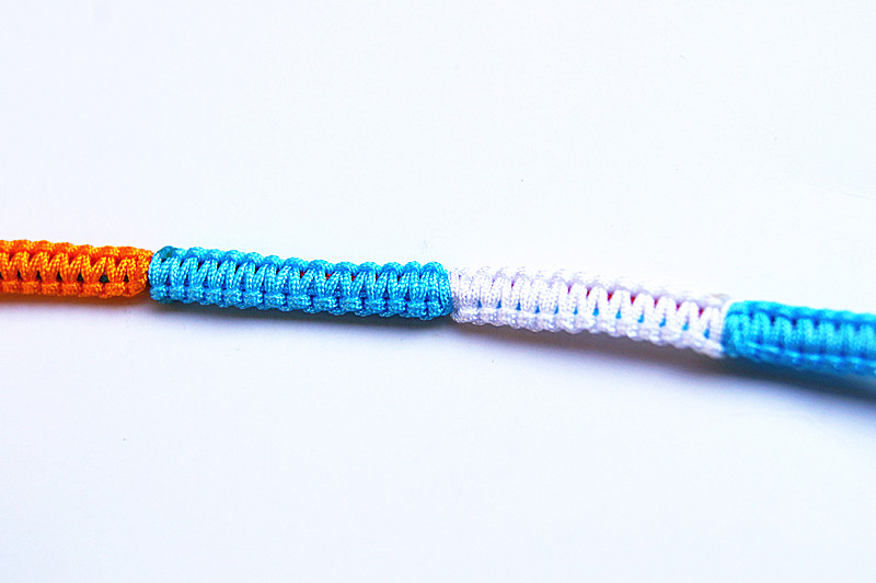 Pure manual weaving colorful square knot "around the wrist for 3 ming-xing zhou in same Hand catenary