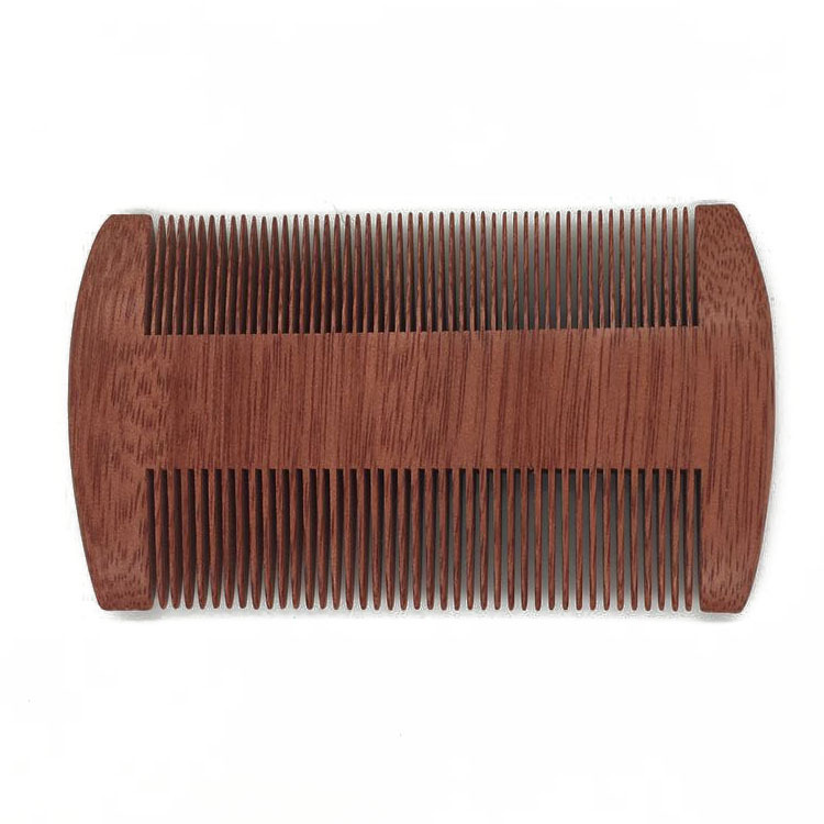 100pcs/lot Fast shipping Custom Logo Blank Amoora Wood Comb Beard Comb Double-edged Fine-toothed Comb10cm Length wood Comb