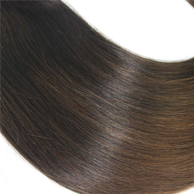 Wholesale Hair Products Human Hair Weave Bundles Brazilian Virgin Hair Extensions Balayage Ombre Brown Two Tone 1B/#4