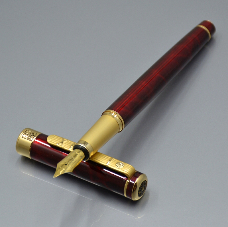 AAA quality Picasso M nib wine red / Black fountain pen school office stationery writing lady ink pens For birthday gift