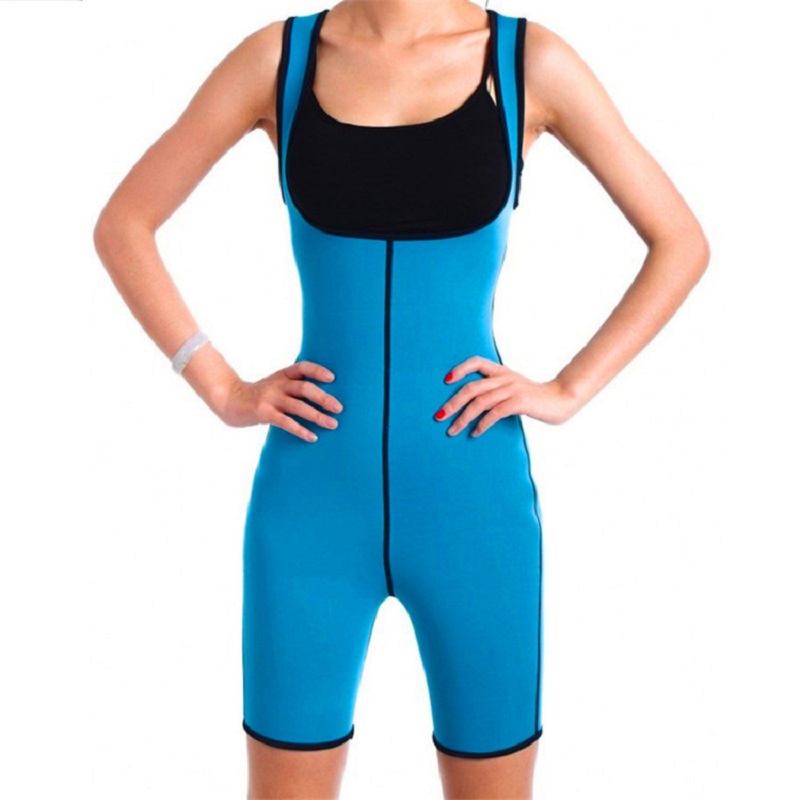 Women Sweat Fitness Shapers Thermal Bodysuit Full Body Shaper Sauna Slimming Waist Trainer Corsets