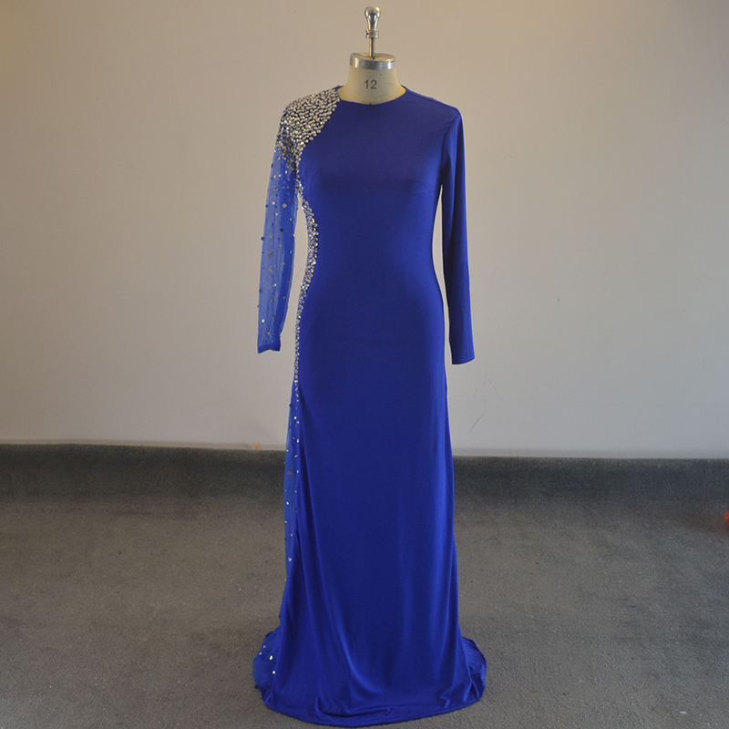 Purple Green Blue Red Beading Crystal Mermaid Long Sleeves Spandex Evening Dresses Mother of the Bride Dresses
Purple Green Blue Red Beading Crystal Mermaid Long Sleeves Spandex Evening Dresses Mother of the Bride Dresses