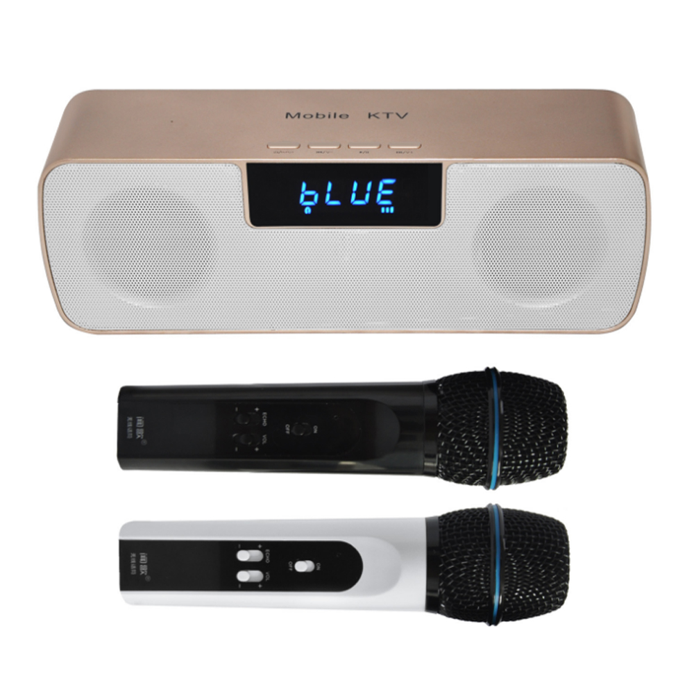 With 2PCS Mic Karaoke System N 200 Handheld Microphone with Bluetooth Speaker Amplifier Wireless Mobile KTV
With 2PCS Mic Karaoke System N 200 Handheld Microphone with Bluetooth Speaker Amplifier Wireless Mobile KTV