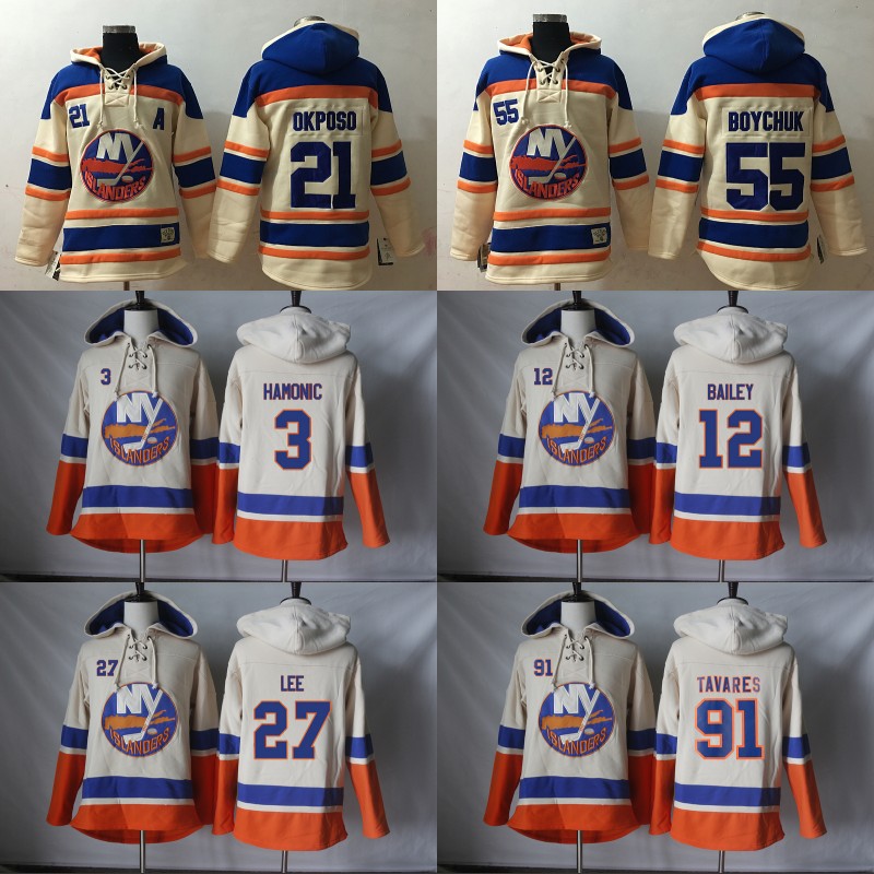 2017 New York Islanders Hockey Jersey Hoodies 3 Travis Hamonic 12 Josh Bailey 21 Kyle Okposo 27 Anders Lee 55 Johnny Boychuk 91 John Tavares, Black;red
2017 New York Islanders Hockey Jersey Hoodies 3 Travis Hamonic 12 Josh Bailey 21 Kyle Okposo 27 Anders Lee 55 Johnny Boychuk 91 John Tavares, Black;red