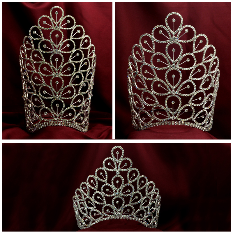 Tall Large Medium Crowns For Miss Beauty Pageant Queen Winner Hair Jewelry Sparkling High Quality Swarovski Crystal Adjustable Crown 00015
Tall Large Medium Crowns For Miss Beauty Pageant Queen Winner Hair Jewelry Sparkling High Quality Swarovski Crystal Adjustable Crown 00015