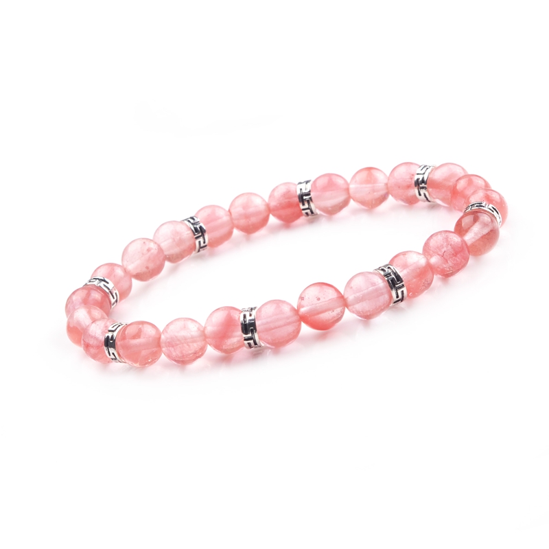 8mm Popular natural stone volcanic rock yoga bracelet, can promote the new generation to ensure the health of the human body
