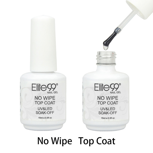 Wholesale-Elite99 No Wipe Top Coat For UV LED Gel Polish Nail Art Sealer No Tacky Layer Manicure 15ml UV Top Coat Sealer Gel Polish, As pic
Wholesale-Elite99 No Wipe Top Coat For UV LED Gel Polish Nail Art Sealer No Tacky Layer Manicure 15ml UV Top Coat Sealer Gel Polish, As pic
