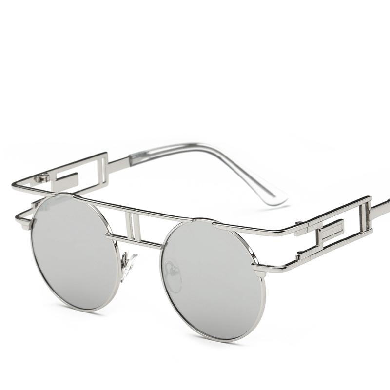 High-quality Round sunglasses Metal Frame Steampunk Sunglasses Women Brand Designer Round Men Gothic Sun glasses Vintage Eyeglasses, White;black
High-quality Round sunglasses Metal Frame Steampunk Sunglasses Women Brand Designer Round Men Gothic Sun glasses Vintage Eyeglasses, White;black