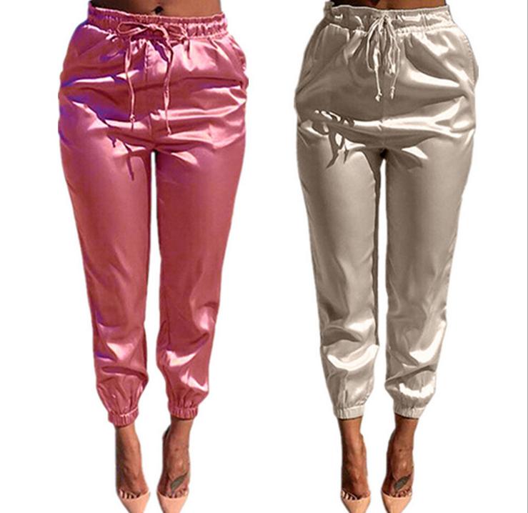 European and American Fashion 2017 Women Satin Pants Sexy Stretch Lace-up Long Trousers High Waist Casual Skinny Pencil Pants, Pink
European and American Fashion 2017 Women Satin Pants Sexy Stretch Lace-up Long Trousers High Waist Casual Skinny Pencil Pants, Pink