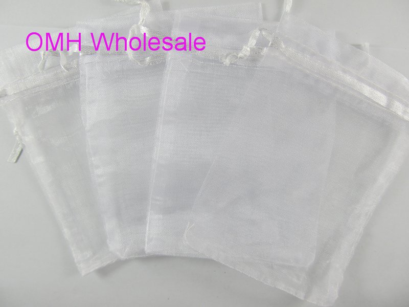 OMH whole 50pcs 15x20cm 25 variety color mixed nice chinese voile Christmas Wedding gift bag Organza Bags Jewlery Gift Pouch B