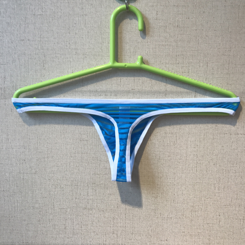 #C206 Wholesale New men' silk underwear U convex transparent thong sexy t-string g-srtrings, Blue
#C206 Wholesale New men' silk underwear U convex transparent thong sexy t-string g-srtrings, Blue