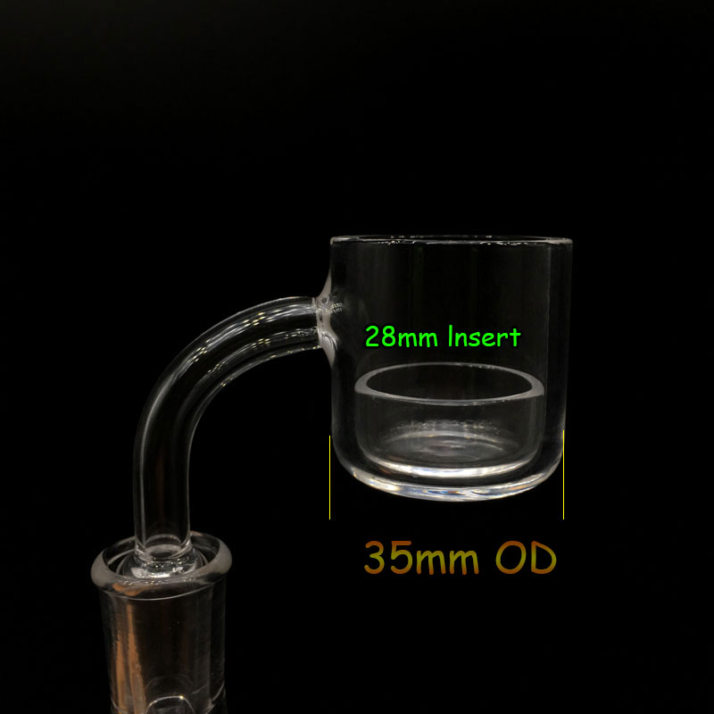 3mm thick XXXL 35mm OD Flat Top Quartz Banger Nail with Removable Quartz insert Drop Bucket Quartz Thermal Banger Nails
3mm thick XXXL 35mm OD Flat Top Quartz Banger Nail with Removable Quartz insert Drop Bucket Quartz Thermal Banger Nails