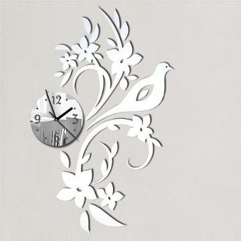 Wholesale- 2016 Hot Sale Wall Clock Clocks Watch Reloj De Pared Horloge Modern Design Large Decorative Quartz Living Room 3d Diy Acrylic