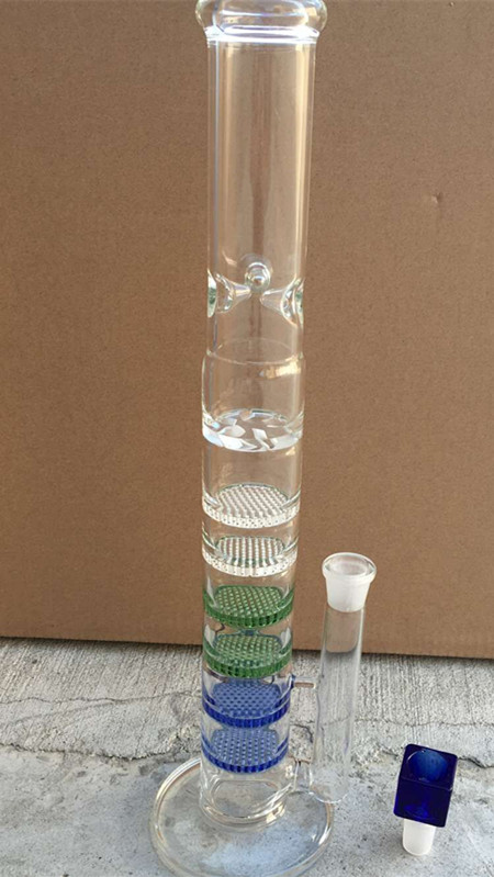 New style high-quality glass bongs classic 6 layer blue green honeycomb oil rigs glass water pipes
New style high-quality glass bongs classic 6 layer blue green honeycomb oil rigs glass water pipes
