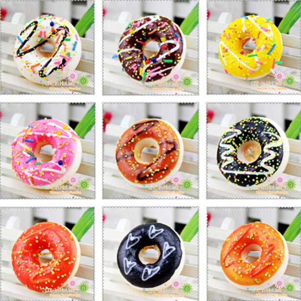 Ship 48 Pieces Mixed 5CM Whole Donut Squishy Fridge Magnet Food Sweets Educational Christmas Gift for Kids5337851