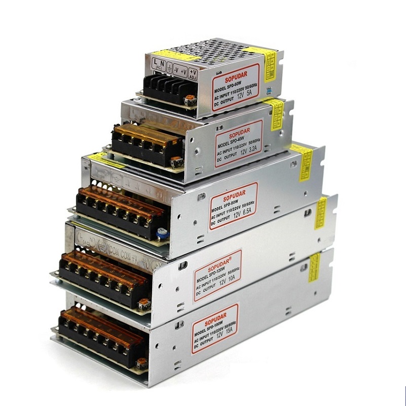 6A 10A 15A 20A 25A 30A Led Transformer 120W 180W 250W 300W 360W 400W Power Supply For Led Modules Led Strips DC 12V
6A 10A 15A 20A 25A 30A Led Transformer 120W 180W 250W 300W 360W 400W Power Supply For Led Modules Led Strips DC 12V