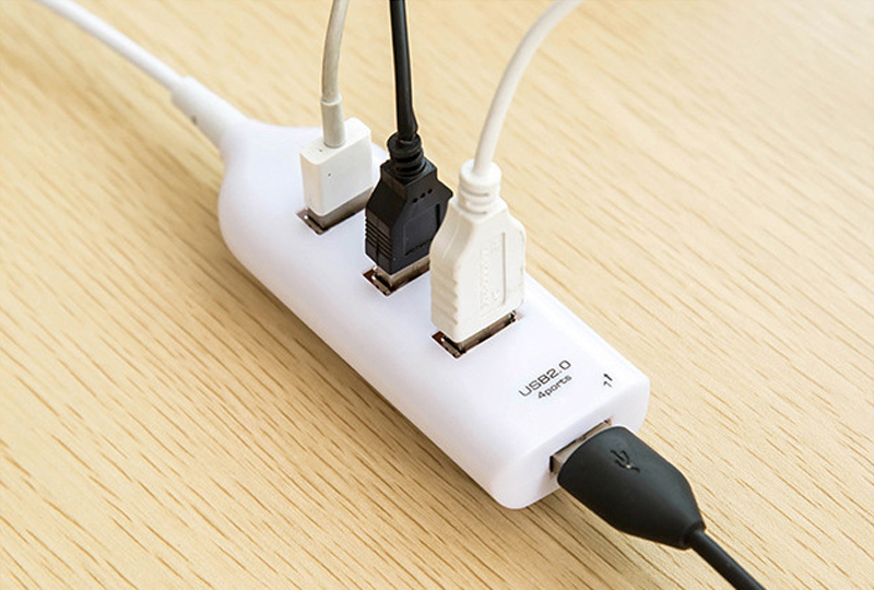 Mini High Speed 4 Port USB 20 HUB 60cm cable Adapter For Laptop PC Computer Laptop Peripherals Accessories8201072
