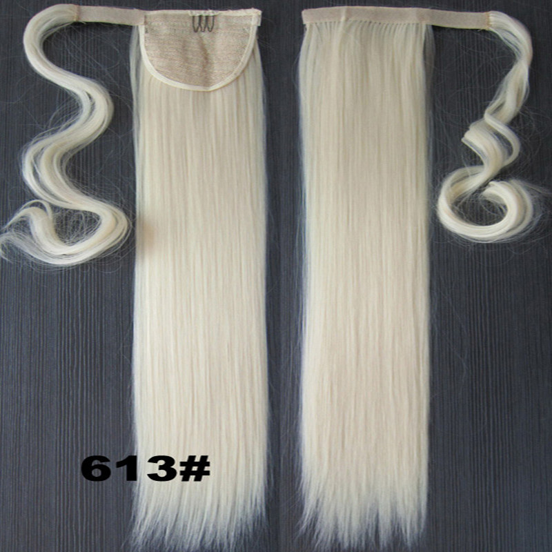 Wholesale-Blonde 22INCH Long Straight Ponytail Pony tail Clip In Hair Extensions Real Natural Hairpiece 47Colors
Wholesale-Blonde 22INCH Long Straight Ponytail Pony tail Clip In Hair Extensions Real Natural Hairpiece 47Colors